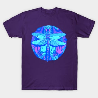 Blue Circle of the Dragonfly T-Shirt